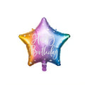 Folienballon Happy Birthday, 40cm PartyDeco 1