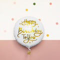 Folienballon Happy Birthday To You, 35cm, weiss PartyDeco 2