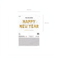 Folienballon Happy New Year, 422x46cm, gold PartyDeco 2