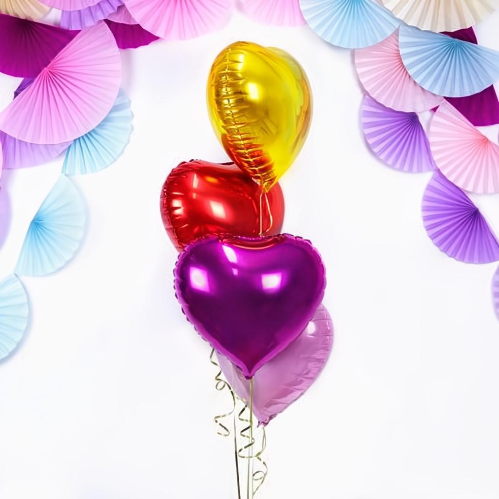 Folienballon Herz, 45cm, gold PartyDeco 2