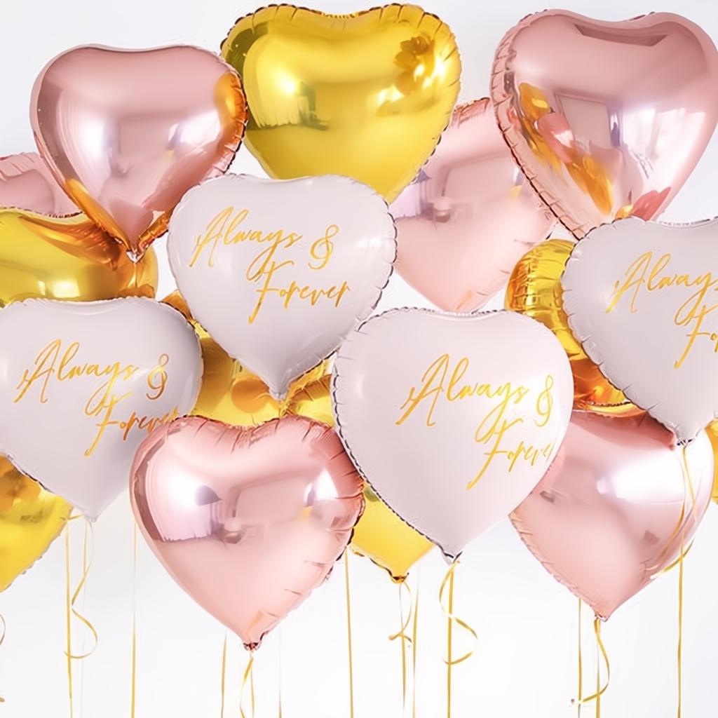 Folienballon Herz, 45cm, gold PartyDeco 4