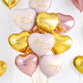Folienballon Herz, 45cm, gold PartyDeco 5