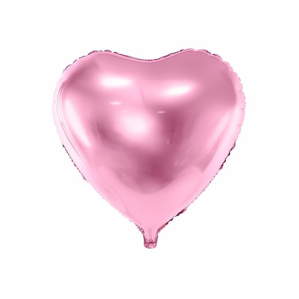 Folienballon Herz, 45cm, hellrosa PartyDeco 1