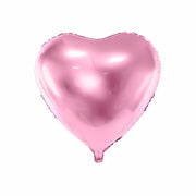 Folienballon Herz, 45cm, hellrosa PartyDeco 1