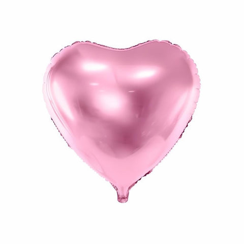 Folienballon Herz, 45cm, hellrosa PartyDeco 1