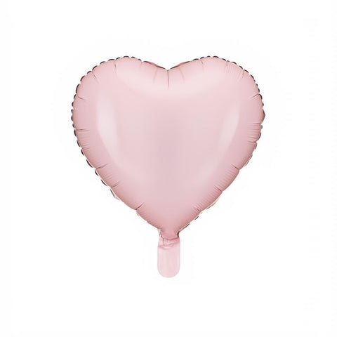 Folienballon Herz, 45cm, hellrosa PartyDeco 1
