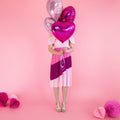 Folienballon Herz, 45cm, hellrosa PartyDeco 4