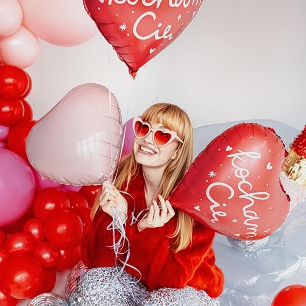 Folienballon Herz, 45cm, hellrosa PartyDeco 7