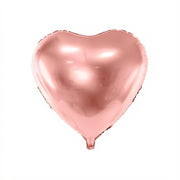 Folienballon Herz, 45cm, roségold PartyDeco 1