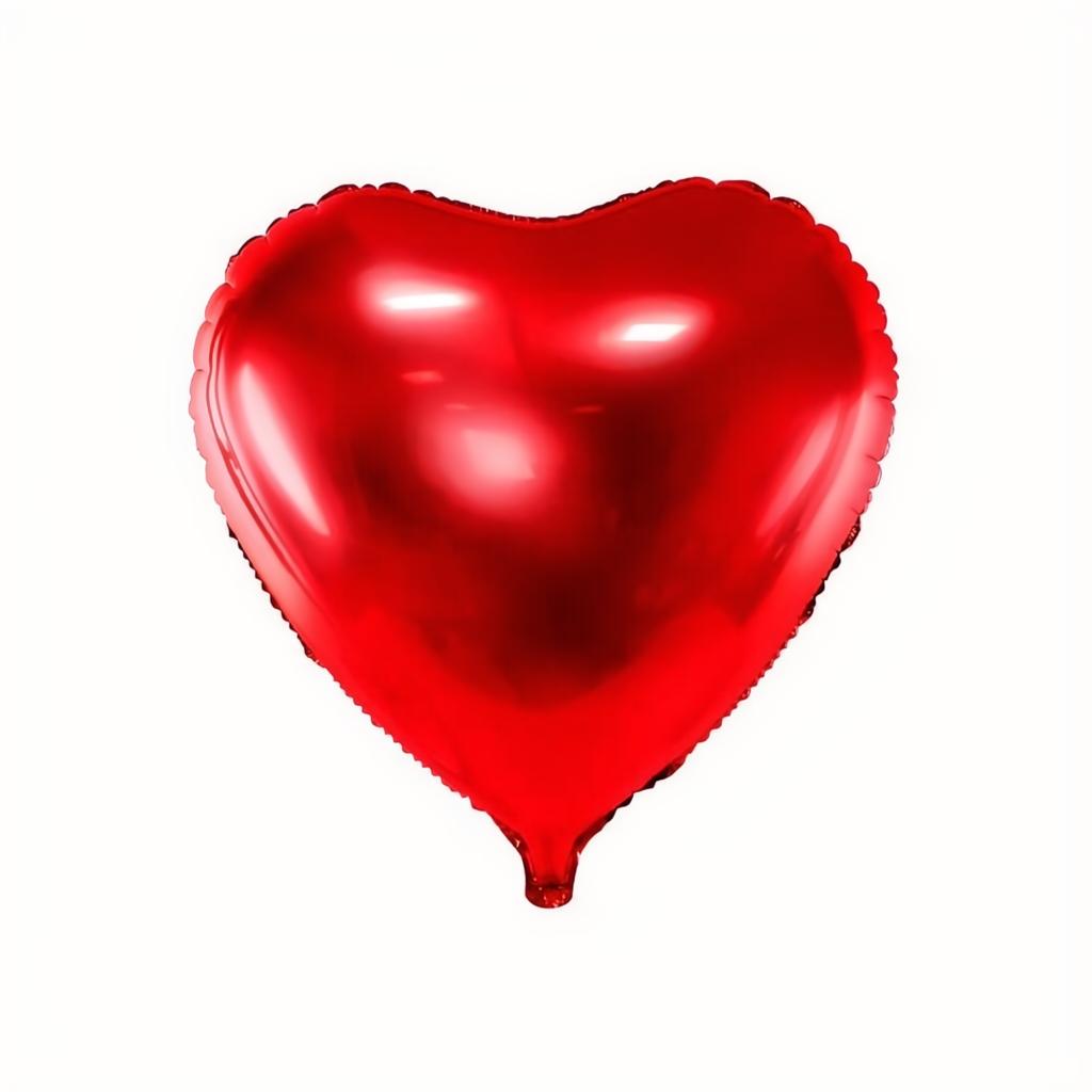 Folienballon Herz, 45cm, rot PartyDeco 1