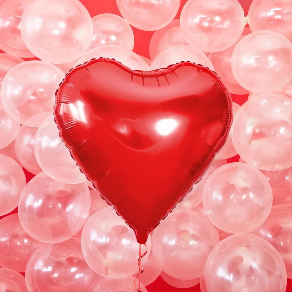 Folienballon Herz, 61cm, rot PartyDeco 4