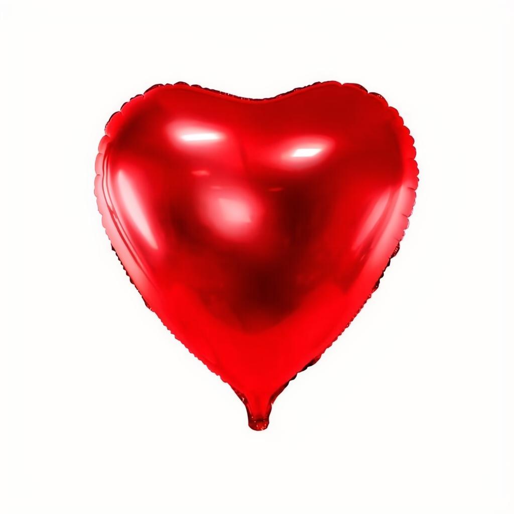 Folienballon Herz, 68x72cm, rot PartyDeco 1