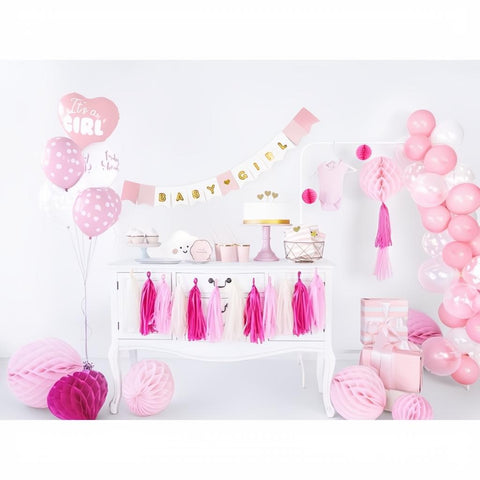 Folienballon Herz - It's a girl, 45cm, hellrosa PartyDeco 5