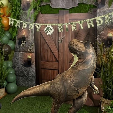 Folienballon Jurassic World T-Rex, 92x98 cm, braun PartyDeco 2
