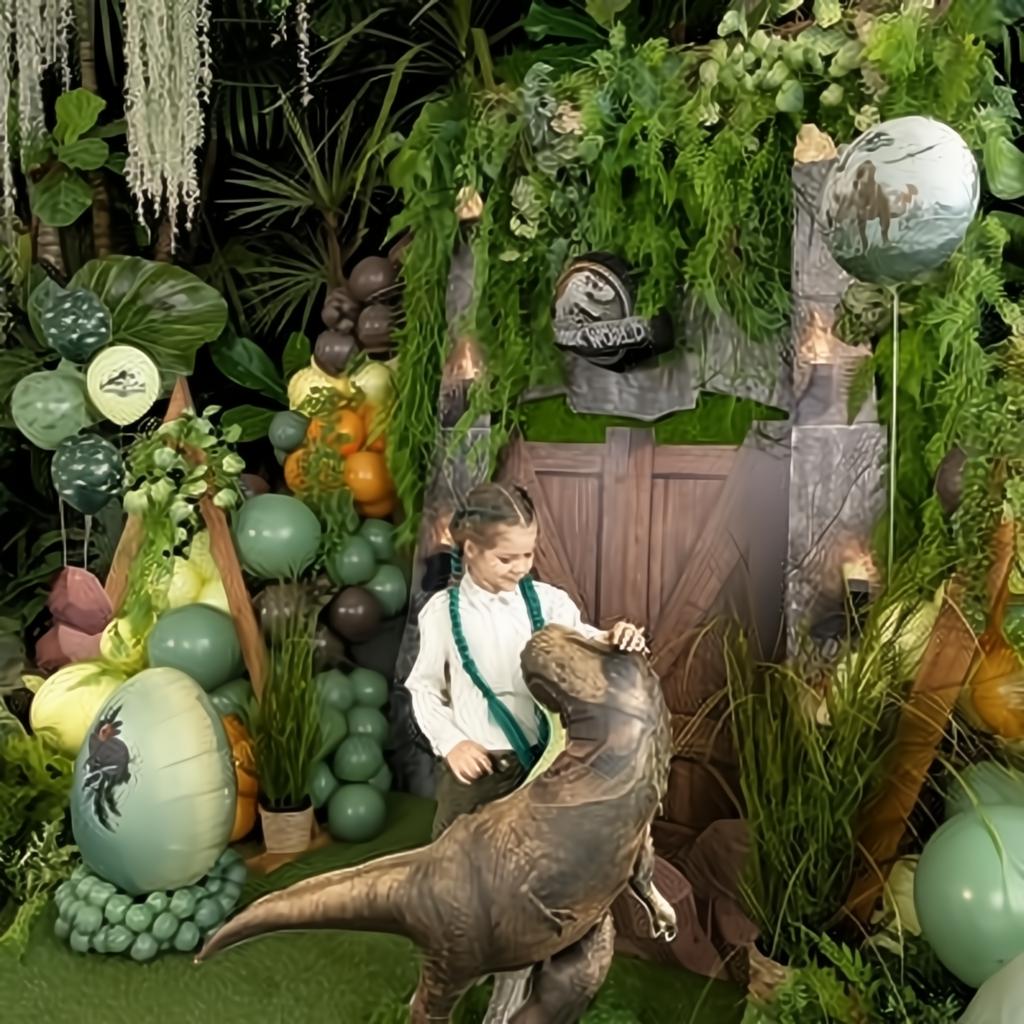 Folienballon Jurassic World T-Rex, 92x98 cm, braun PartyDeco 4