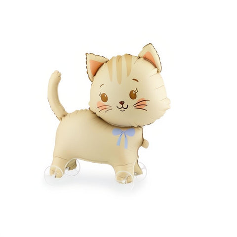 Folienballon Katze auf Rädern, 61x65 cm PartyDeco 1