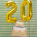 Folienballon Kuchen, 62x104 cm PartyDeco 2