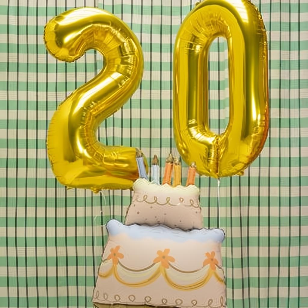 Folienballon Kuchen, 62x104 cm PartyDeco 2