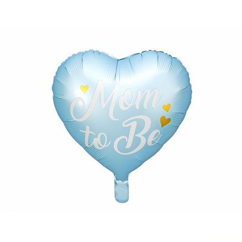 Folienballon Mom to Be, 35cm, blau PartyDeco 1