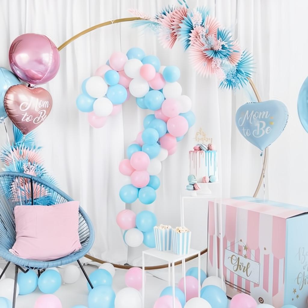 Folienballon Mom to Be, 35cm, blau PartyDeco 5