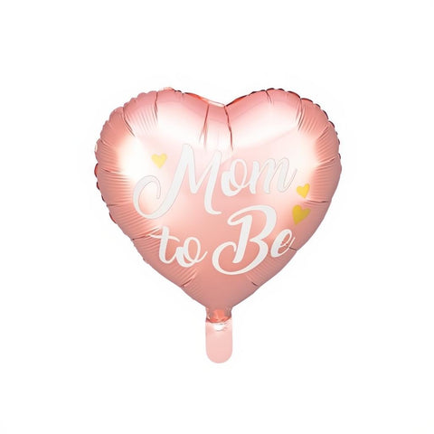 Folienballon Mom to Be, 35cm, rosa PartyDeco 1