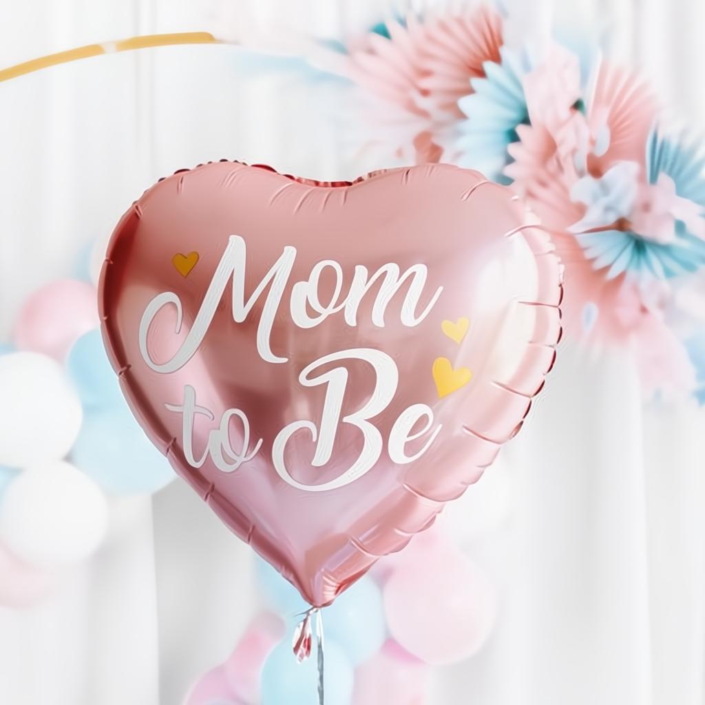 Folienballon Mom to Be, 35cm, rosa PartyDeco 4