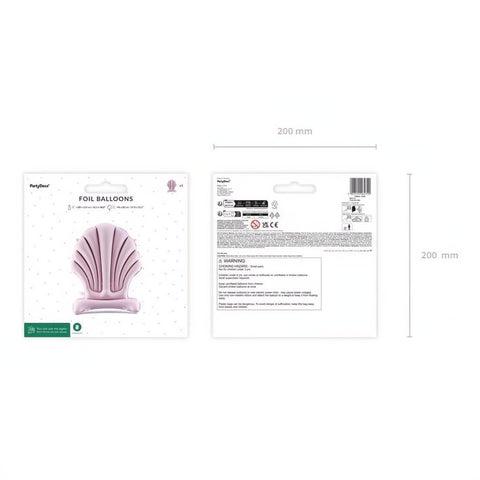 Folienballon Muschel, 96x80 cm PartyDeco 5