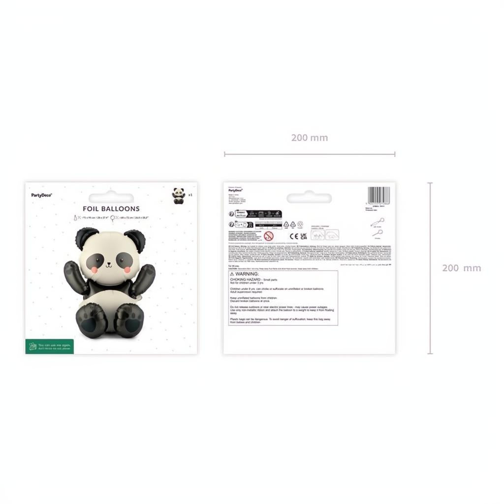 Folienballon Panda, 68x72 cm PartyDeco 4