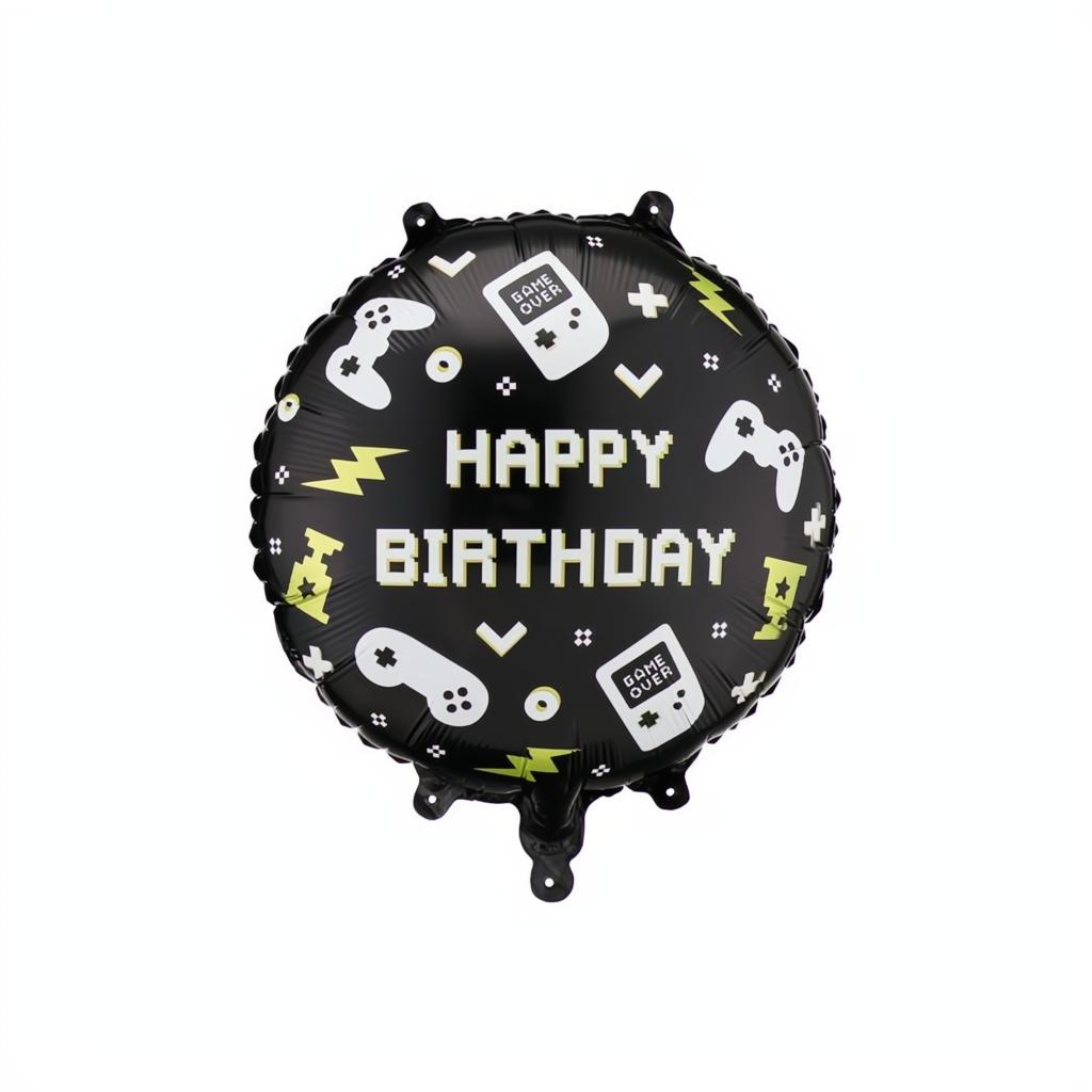 Folienballon Pastille Happy Birthday, 35x35 cm PartyDeco 1