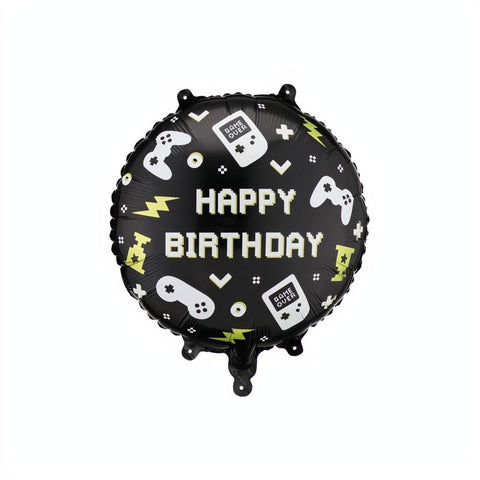 Folienballon Pastille Happy Birthday, 35x35 cm PartyDeco 1