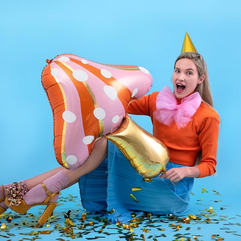 Folienballon Pilz, 66x75cm PartyDeco 2