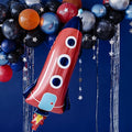 Folienballon Rakete, 44x115cm PartyDeco 2