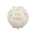 Folienballon Scheibe Oh Baby, 35x35 cm PartyDeco 1