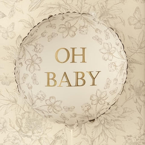 Folienballon Scheibe Oh Baby, 35x35 cm PartyDeco 3