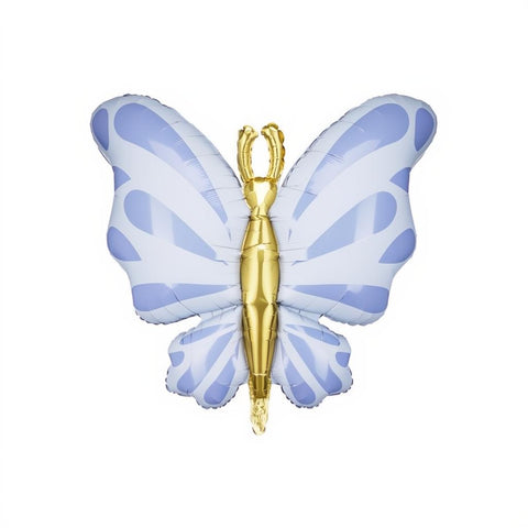 Folienballon Schmetterling, 69x69 cm, blau PartyDeco 1