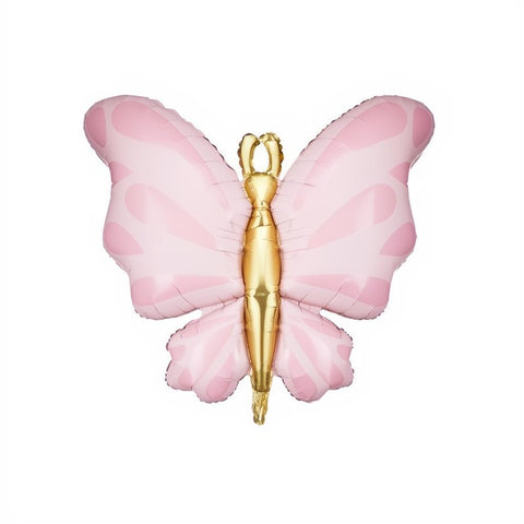 Folienballon Schmetterling, 69x69 cm, rosa PartyDeco 1