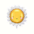 Folienballon Sonne, 90 cm PartyDeco 1