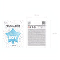 Folienballon Stern - It's a boy, 48cm, hellblau PartyDeco 5