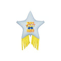 Folienballon Stern mit Quasten Minions, 72x72 cm PartyDeco 1