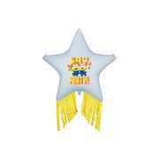 Folienballon Stern mit Quasten Minions, 72x72 cm PartyDeco 1