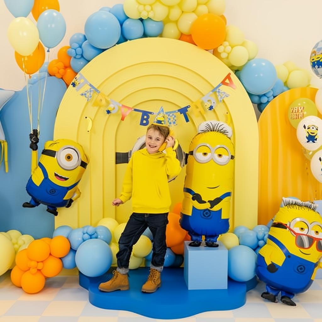 Folienballon Stern mit Quasten Minions, 72x72 cm PartyDeco 4