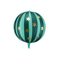 Folienballon Sternenkugel, 75 cm, grün PartyDeco 1