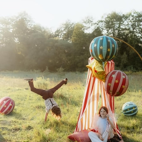 Folienballon Sternenkugel, 75 cm, grün PartyDeco 2