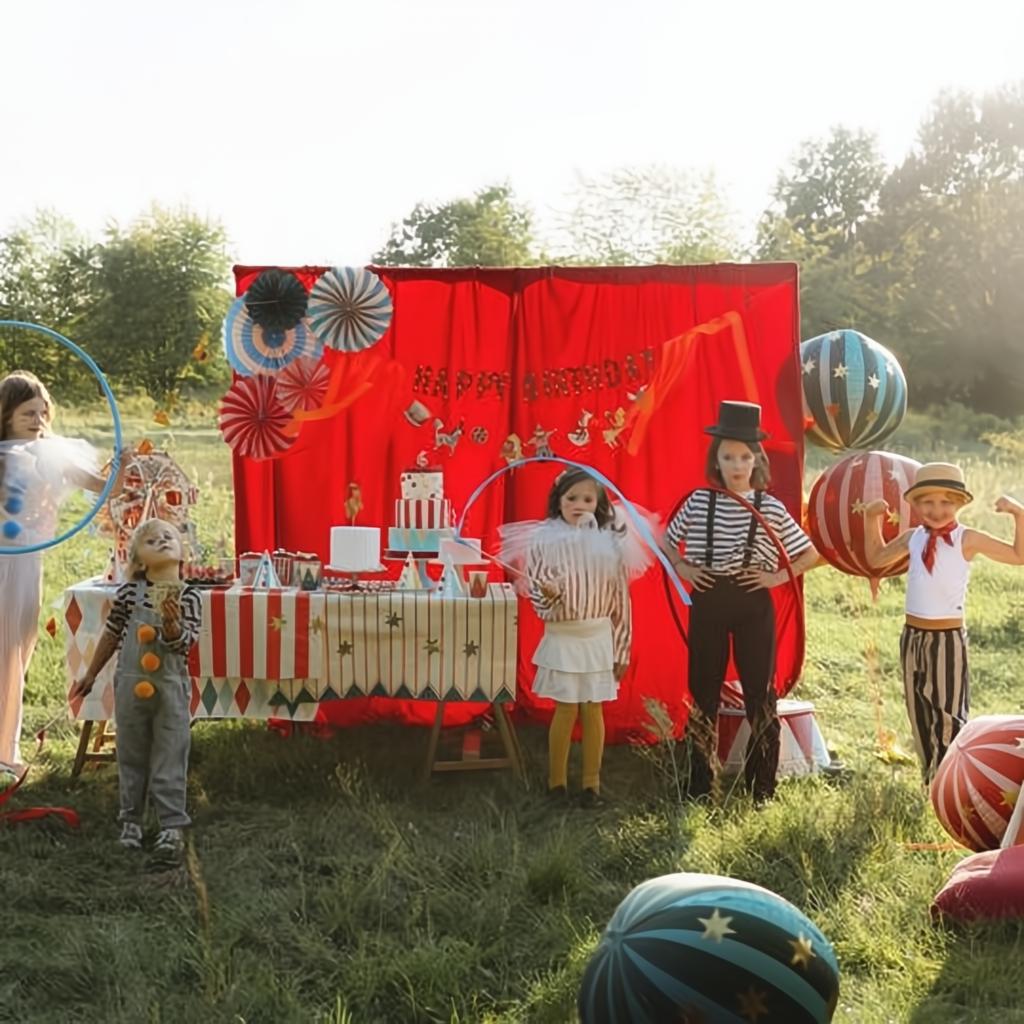 Folienballon Sternenkugel, 75 cm, rot PartyDeco 5