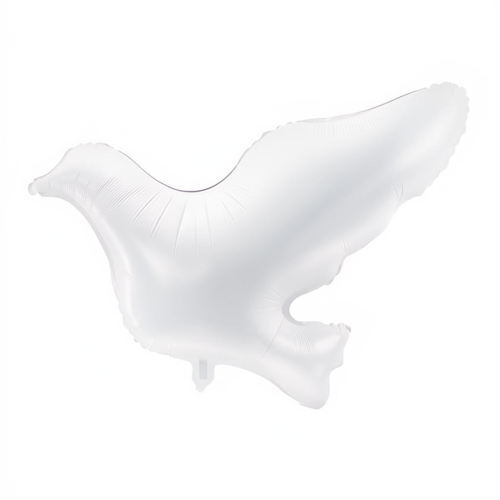Folienballon Taube, weiss, 77x66cm PartyDeco 1