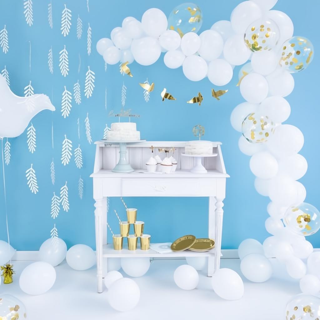 Folienballon Taube, weiss, 77x66cm PartyDeco 3