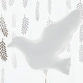 Folienballon Taube, weiss, 77x66cm PartyDeco 4