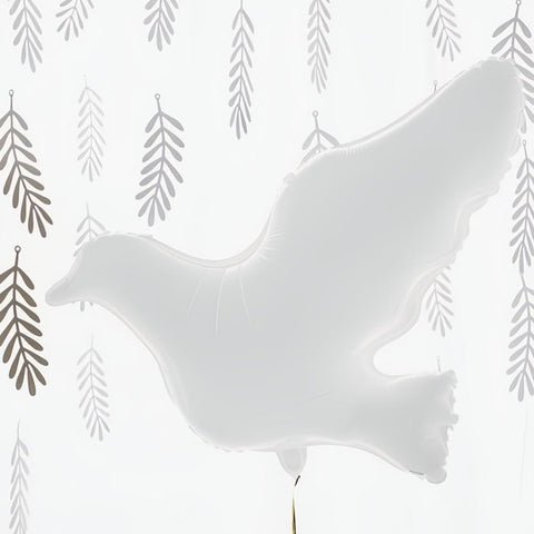Folienballon Taube, weiss, 77x66cm PartyDeco 4