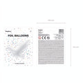 Folienballon Taube, weiss, 77x66cm PartyDeco 6