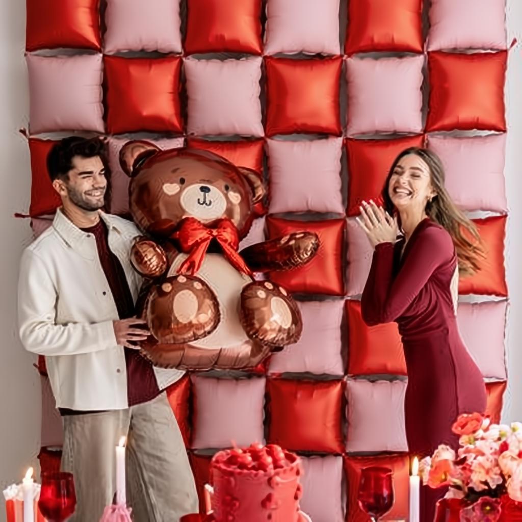 Folienballon Teddybär, 75x84cm PartyDeco 2